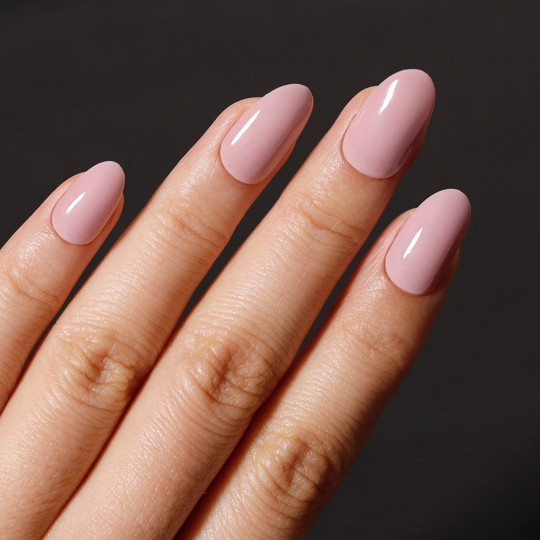 Pink Solid Soft Gel Glue On Nails