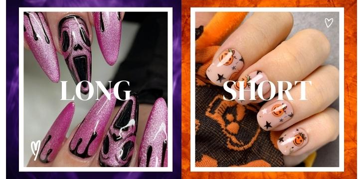 Long nails or short nails, which length do you prefer to express yourself at the Halloween masquerade?