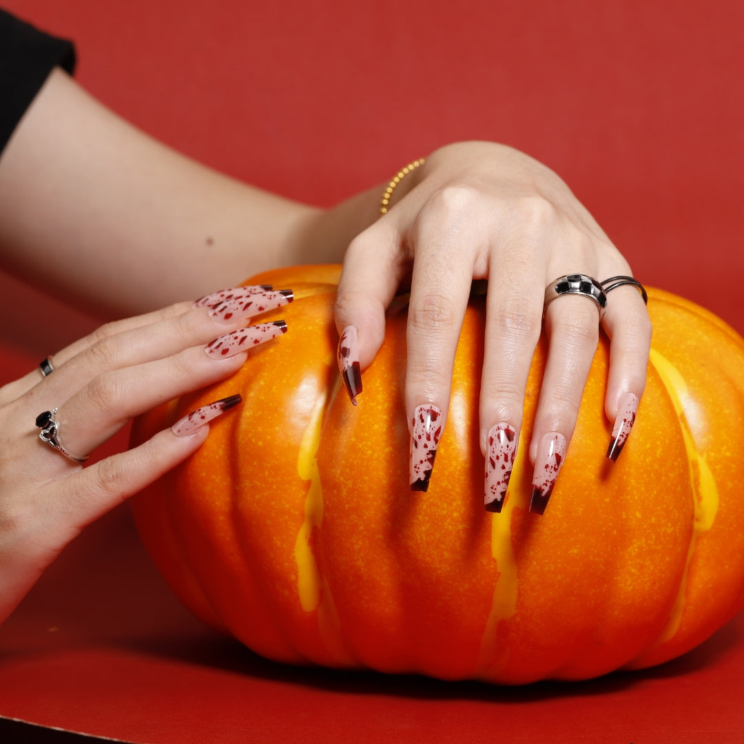 Halloween Press-On Nails Tutorial Simple Steps to Create Glamorous Nails (1)