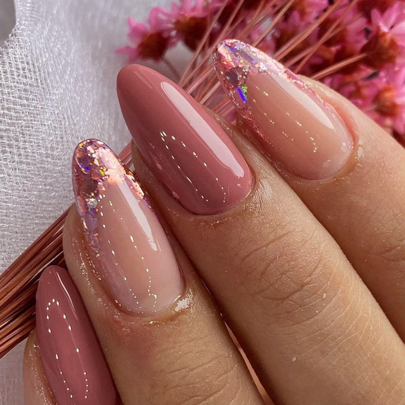 Simplicity Glitter French Tips Nails 