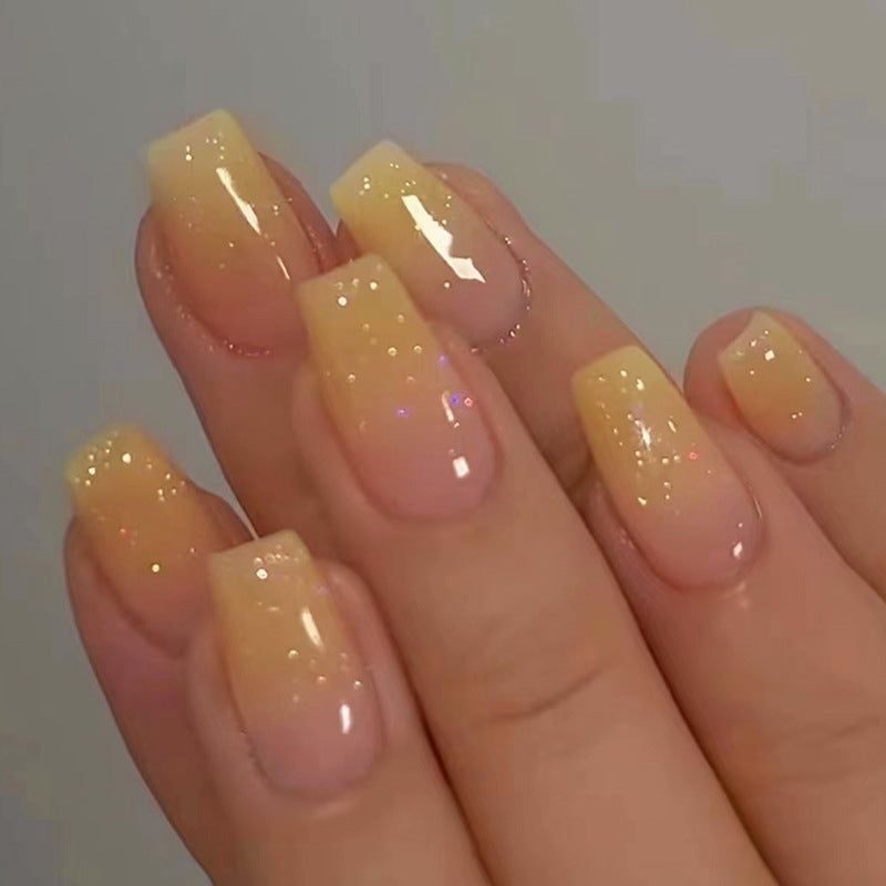 Dazzling Ombre Glue On Nails 