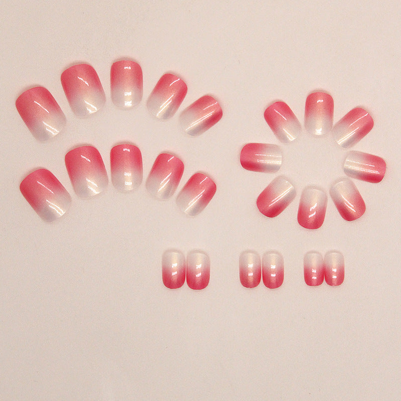  Nails Pink Short Squoval