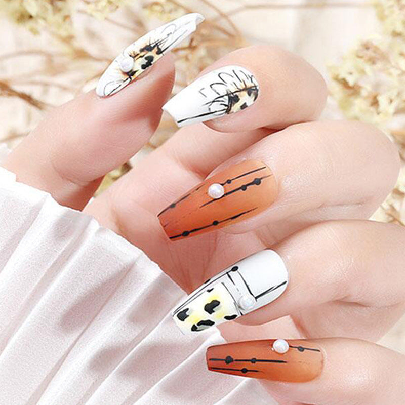 Abstract Painting Stick On Nails
