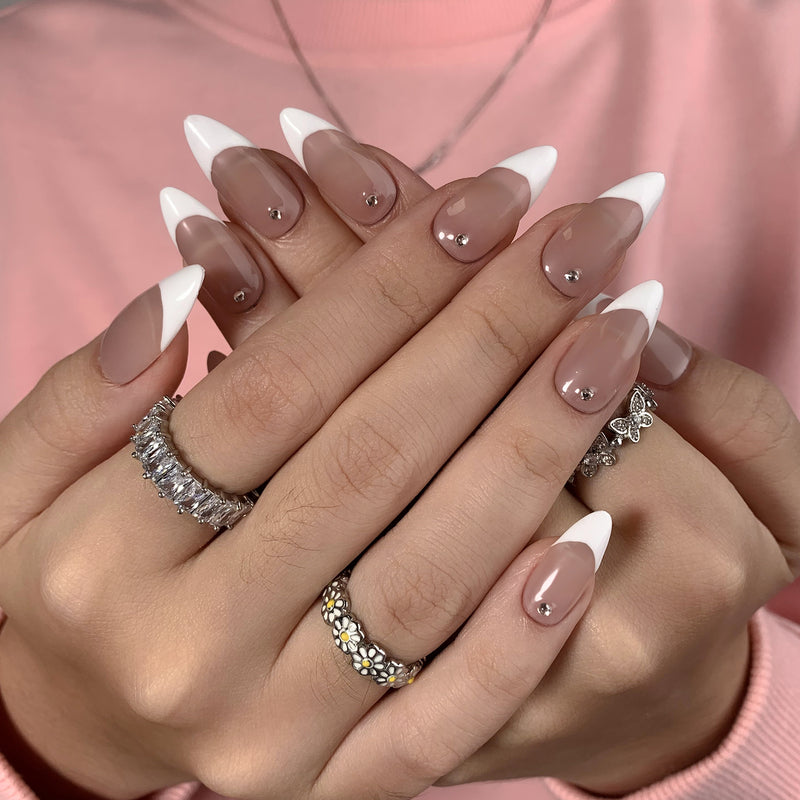  Nails White Almond