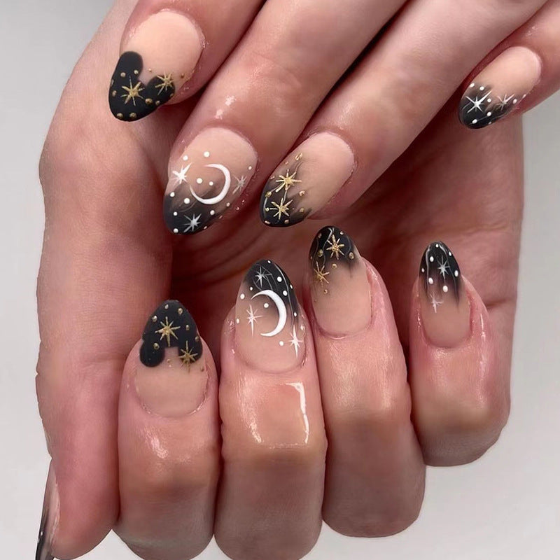 Moon Star Stick On Nails
