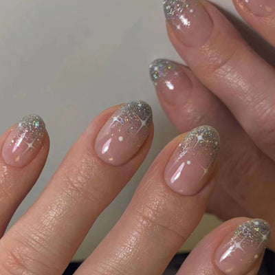 Glitter Powder Crystal Nails 
