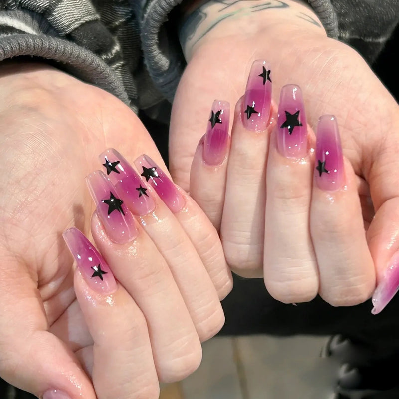 Star Ombre Press On Nails 