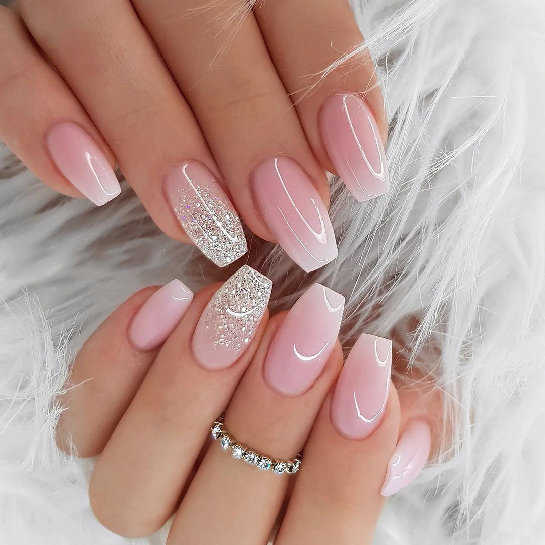 Exude Glamour French Tips Nails 