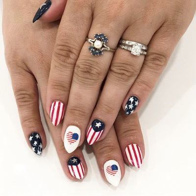US Independence Day Nails 