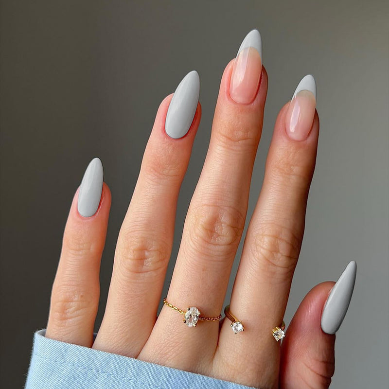 Solid French False Nails