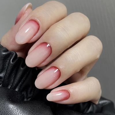 Gentle Ombre French Tips Nails 