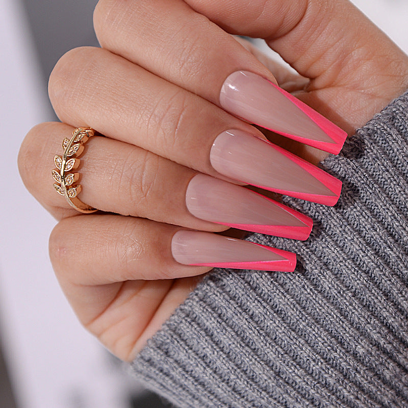 Cool Pink French Tips Nails