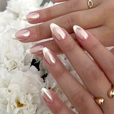 Perfect Combination French Tips Nails Set
