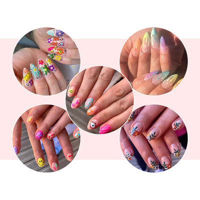 Holiday Chic Nails Multicolor Press-Ons Set