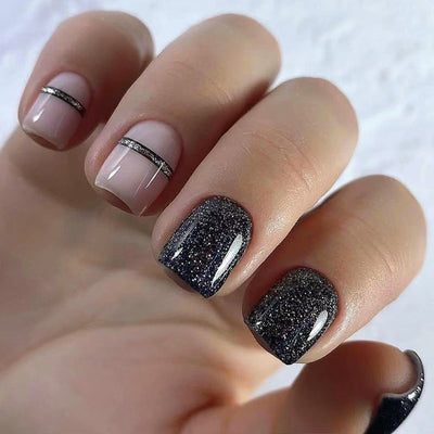 Cool Glitter Press On Nails