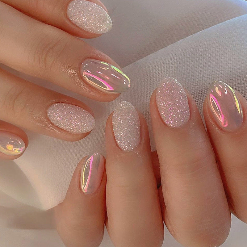 Fabulous Metallic Glitter Nails