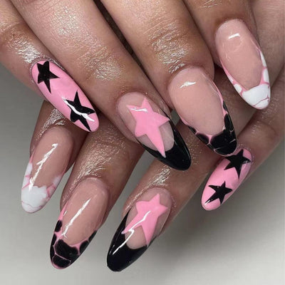 Star French Tips Nails