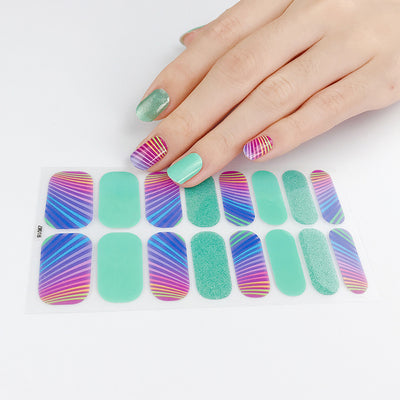 Stripes Glitter Pattern Design