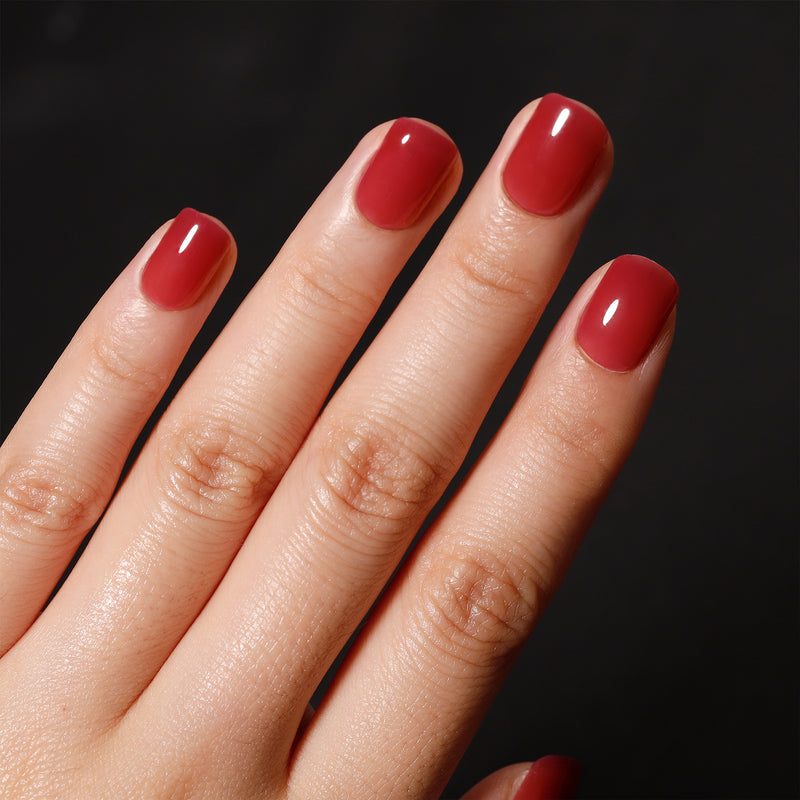 Red Solid Soft Gel Nails