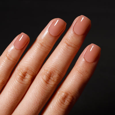 Pink Solid Soft Gel Stick On Nails