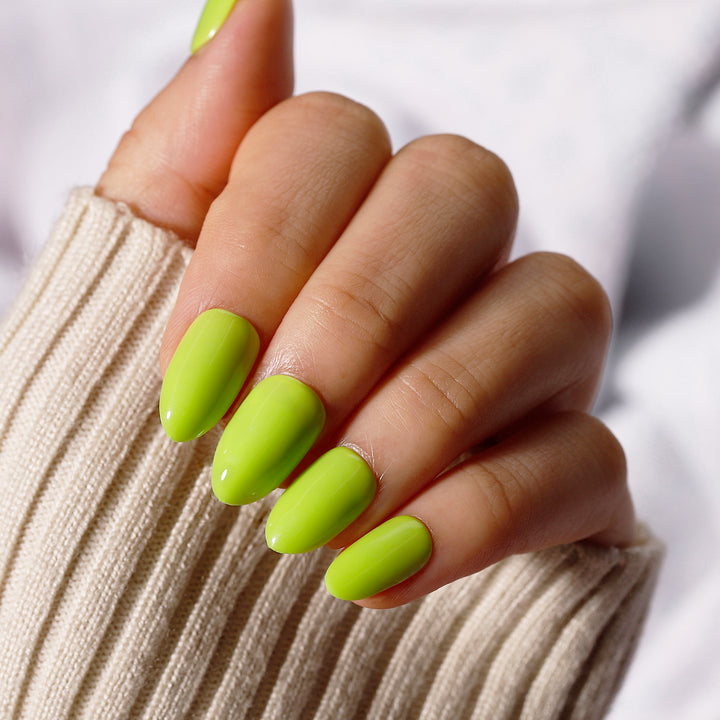 Green Solid Soft Gel Press On Nails
