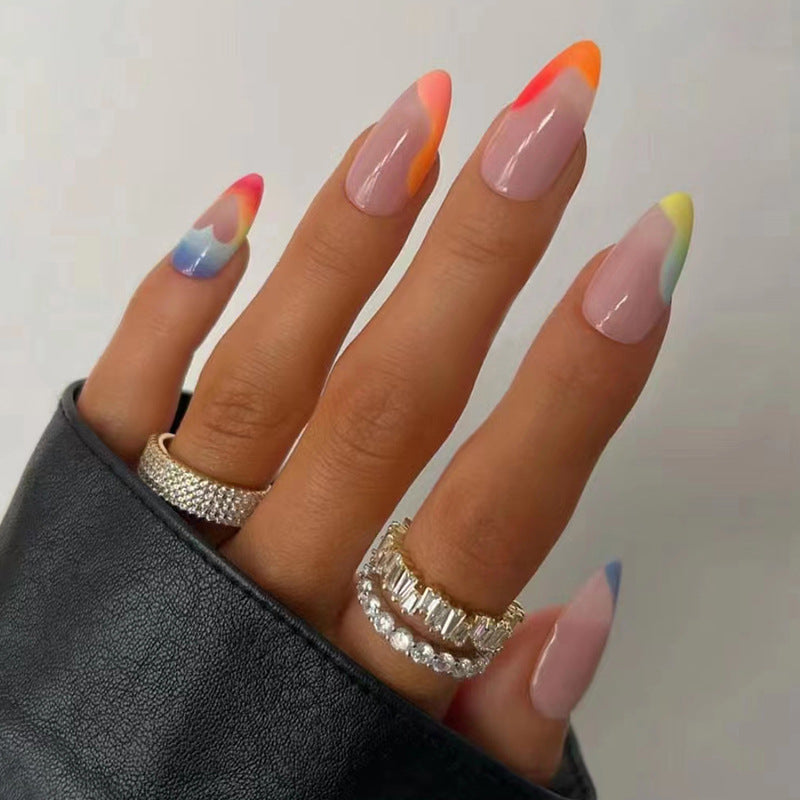 Fashion Style French Tips Nails 