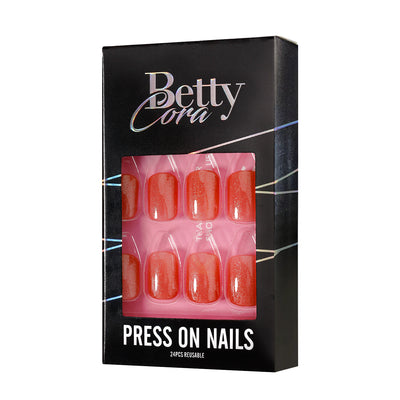 Red Solid Soft Gel Press On Nails