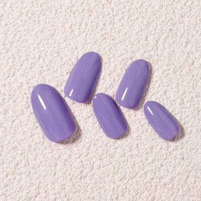 Purple Solid Soft Gel Press On Nails