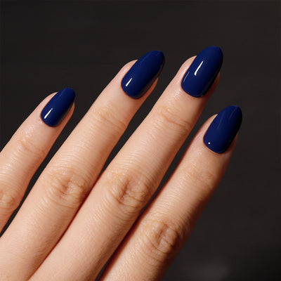 Dark Blue Solid Soft Gel Press On Nails