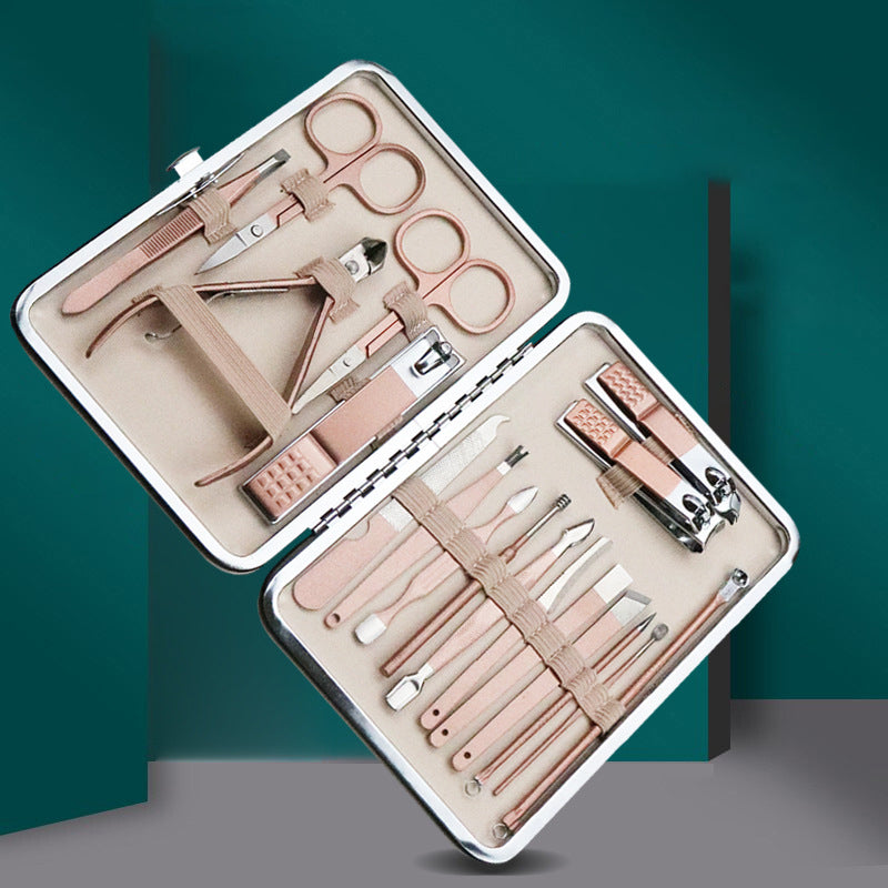 Manicure Set Stainless Pedicure Care Tools Nail Scissors Kit 18PCS/SET - BettyCora