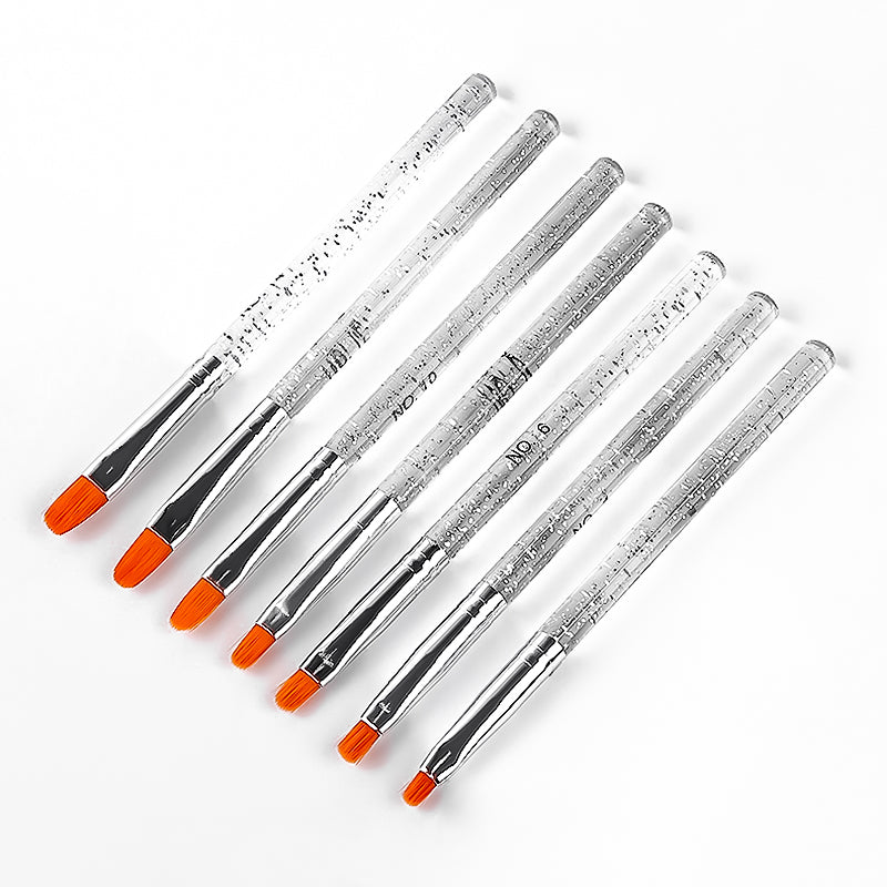 Actylic Nail Brush Pen Kit 7pcs Nail Art Tool - BettyCora