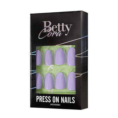 Purple Solid Soft Gel Press On Nails