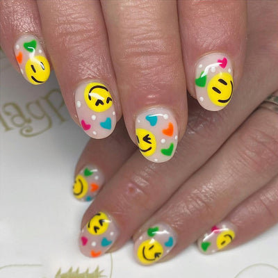 Smile Heart Press On Nails