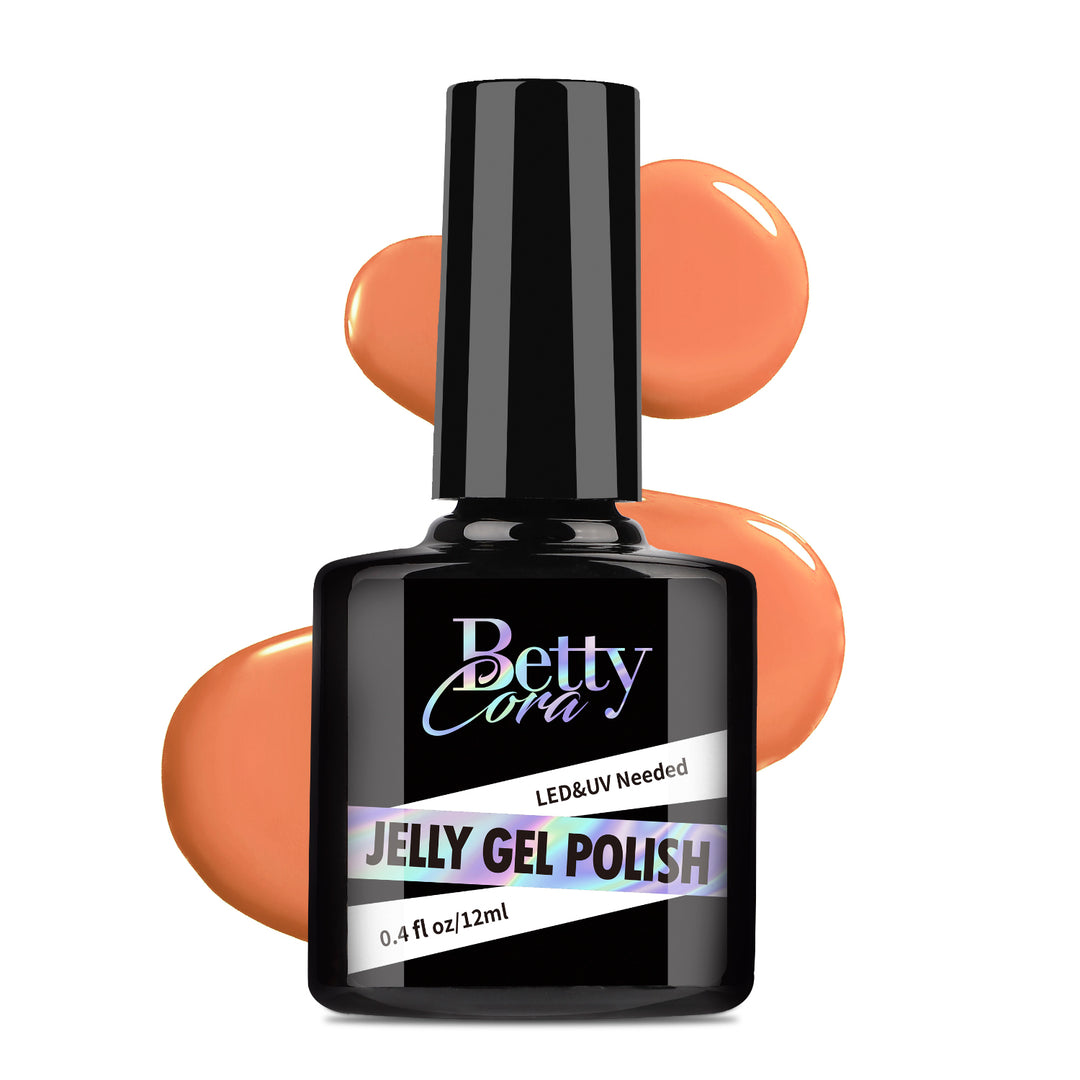 Light Brown Jelly Gel Nails Polish - BettyCora