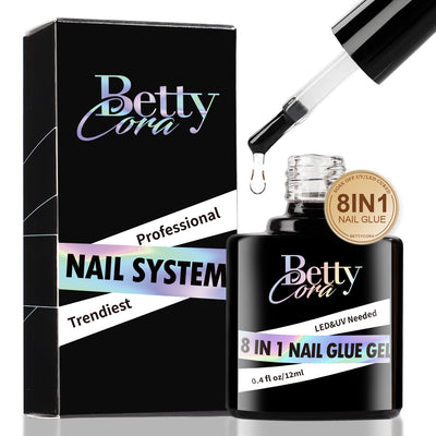 Bettycor 8 In 1 Nail Glue Gel (12ml) - BettyCora
