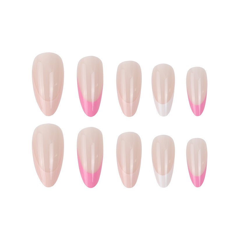 Bettycora Spring Colorful Almond Frech Glue On Nails