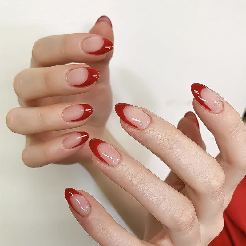 Bettycora Hot Red Passion French Press On Nails