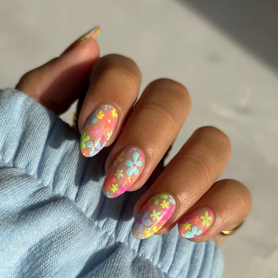 Summer Flower Nails