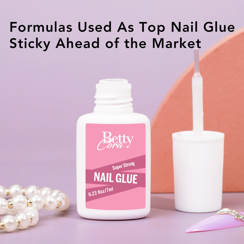 Nailene Artificial Glue-On Nails, Full Cover & Active Square, Glue  Included, 216 Nails - Walmart.com
